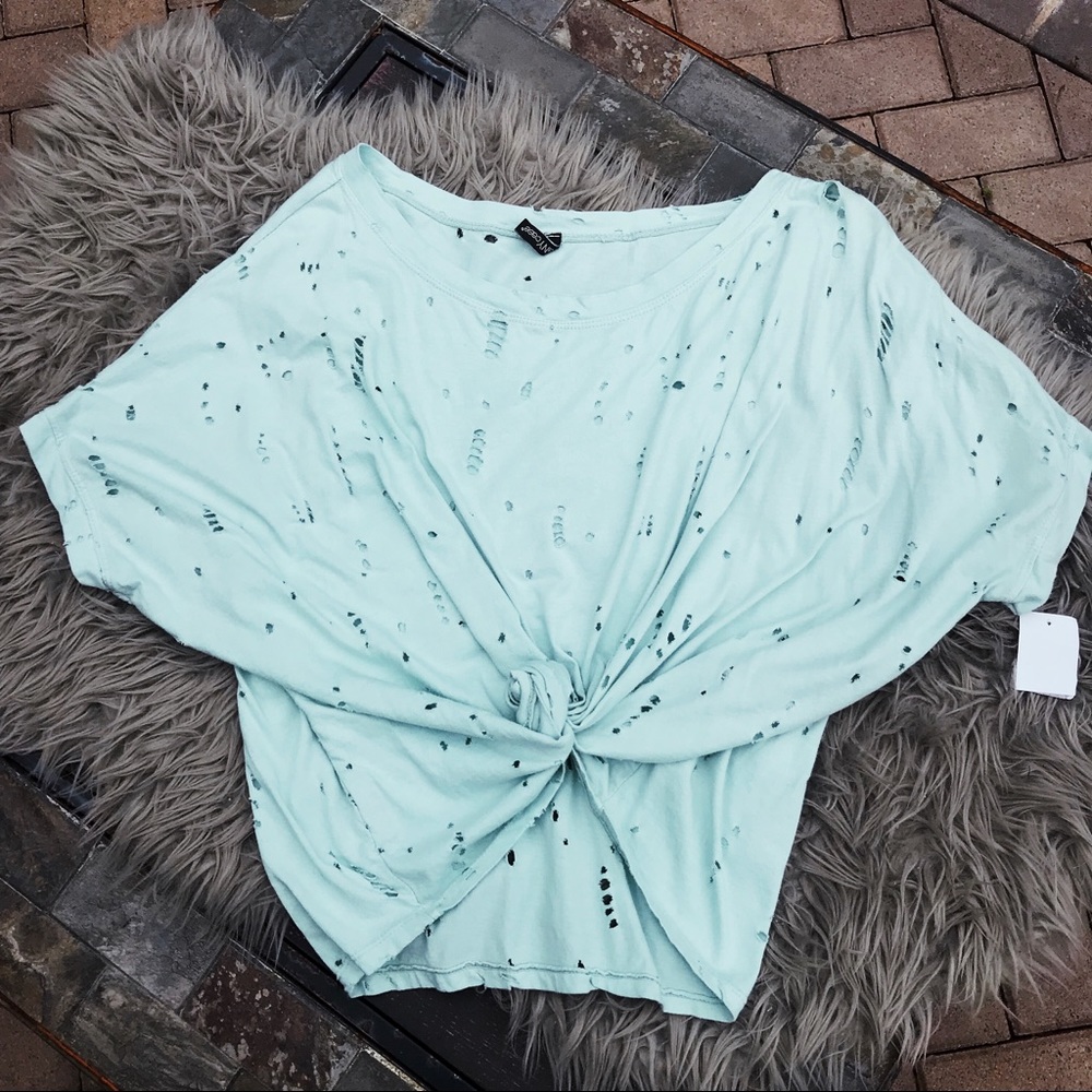Cute Distressed t shirt with holes